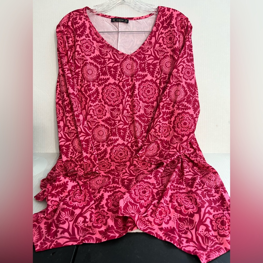 Enmain Ladies Floral Print Top